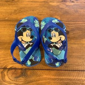 Size 5 Mickey Mouse flip flops